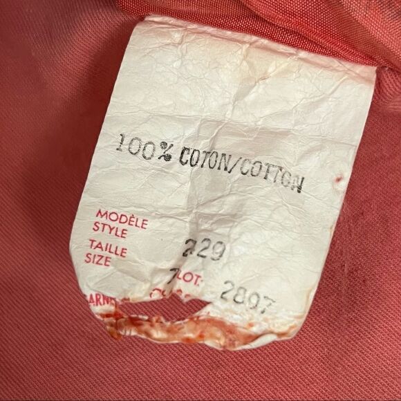 Vintage 70’s does 40’s DIY Peach TieDye Wiggle Dress S - Picture 9 of 13